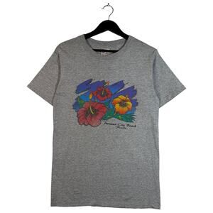 Vintage Panama City Beach Flower Souvenir T-Shirt Medium